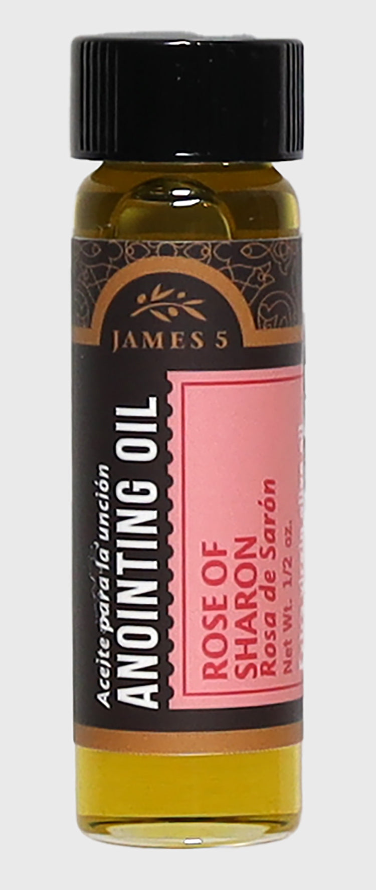 Anointing Oil: Rose of Sharon (Glass Vial, Net Wt. 1/2 oz.)