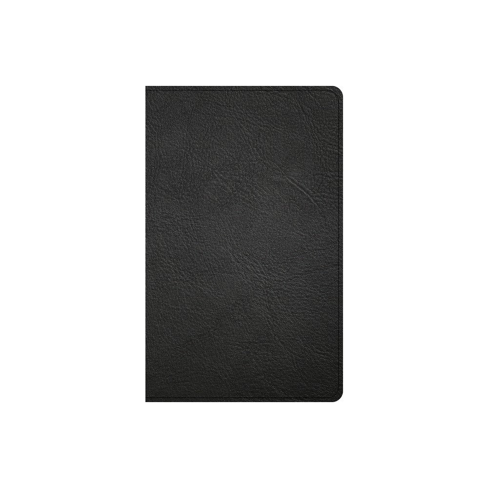 CSB Single-Column Personal Size Reference Bible Holman Handcrafted Collection, Premium Black Goatskin (Black Letter Edition)