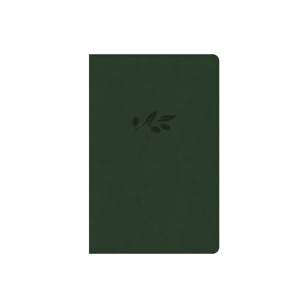 CSB Personal Size Giant Print Bible, Olive, Indexed (Red Letter Edition)