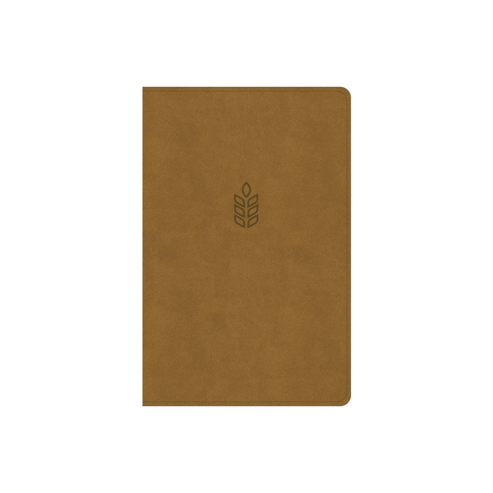 CSB Personal Size Giant Print Bible, Camel, Indexed (Red Letter Edition)