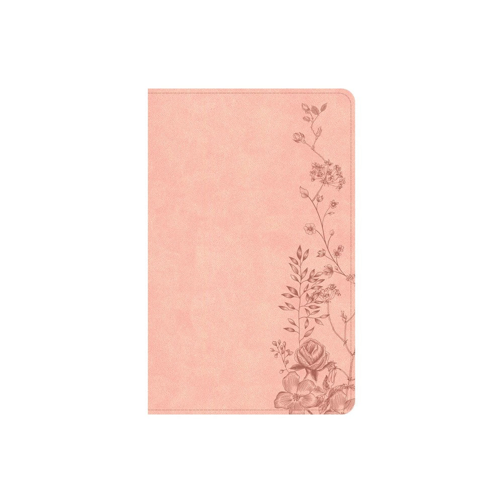 CSB Single-Column Compact Bible Digital Study Edition Blush Floral (Black Letter Edition)