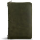 CSB Single-Column Compact  Bible, Holman Handcrafted  Collection, Zipper Olive (Black Letter Edition)