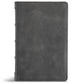CSB Large Print Personal Size Reference Bible, Digital Study Edition, Marbled Slate Premium Calfskin