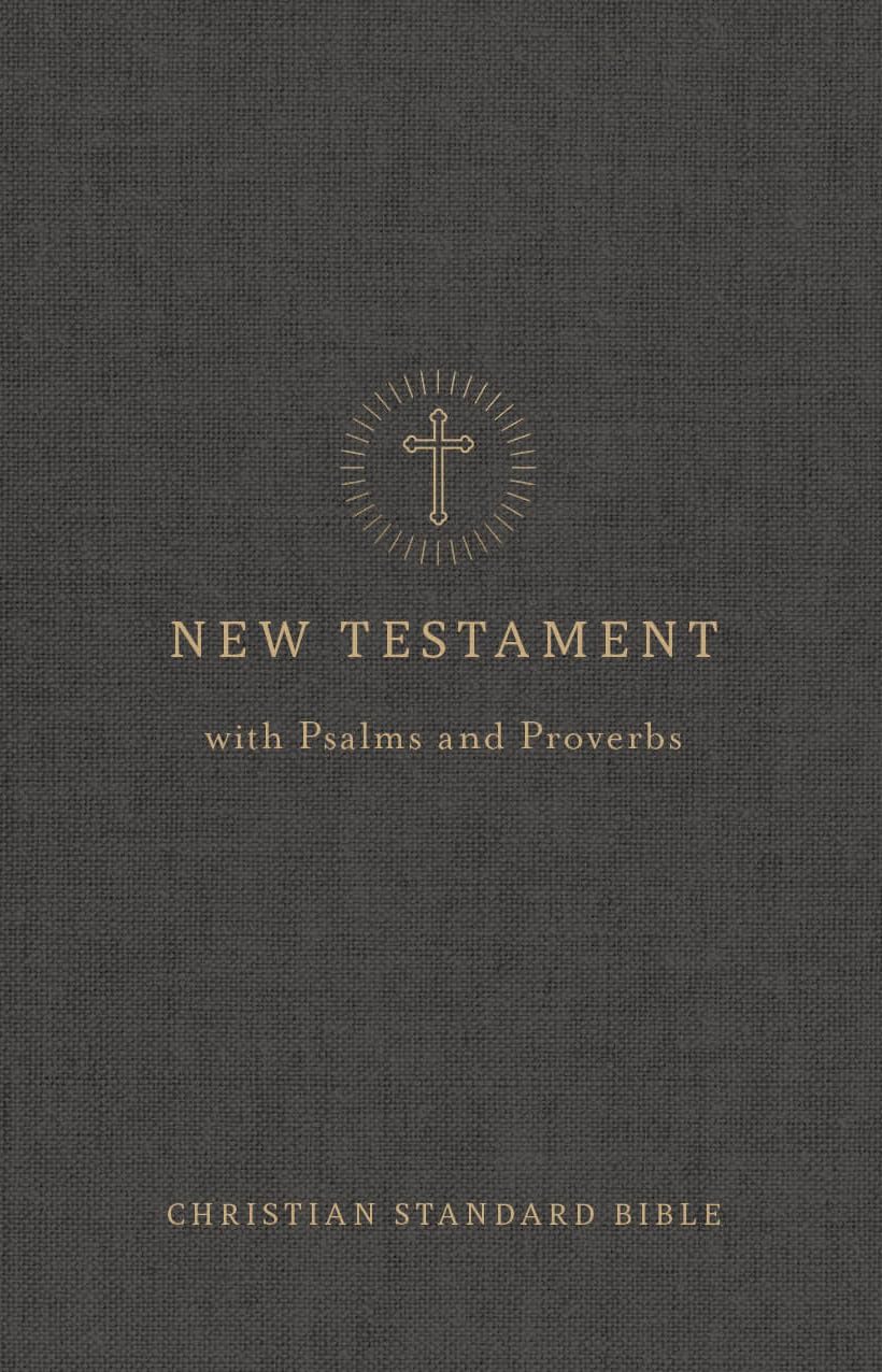 CSB Pocket New Testament with Psalms and Proverbs, Easy-to-Read Charcoal (Red Letter Edition)