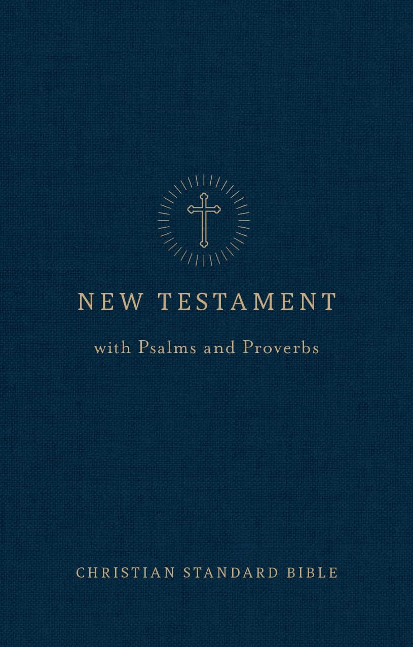 CSB Pocket New Testament with Psalms and Proverbs, Easy-to-Read Navy (Red Letter Edition)
