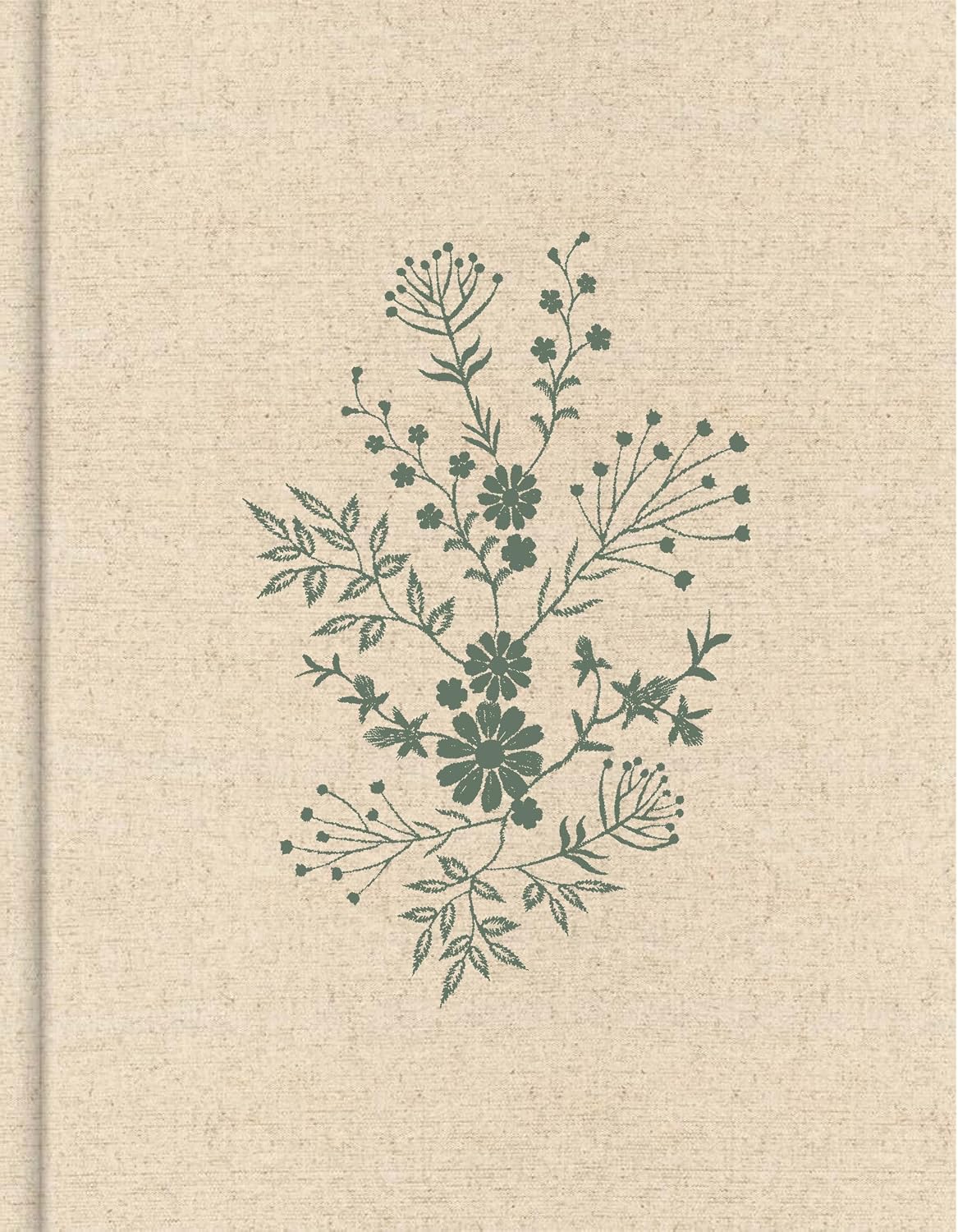 CSB Notetaking Bible, Expanded Reference Edition, Cream/Floral (Black Letter Edition)