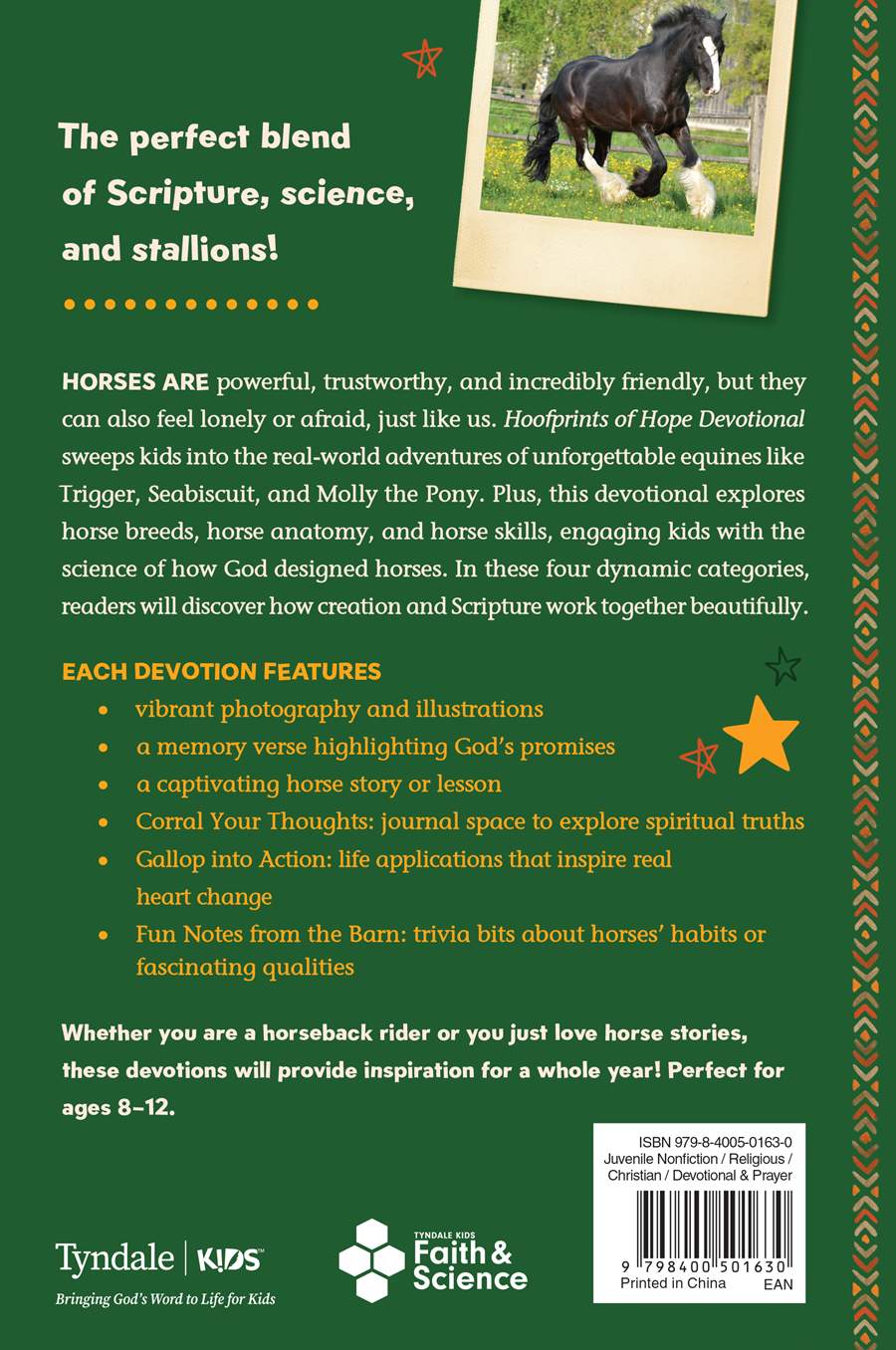Hoofprints of Hope Devotional: 52 Wonders of Faith and Science for Horse-Loving Kids