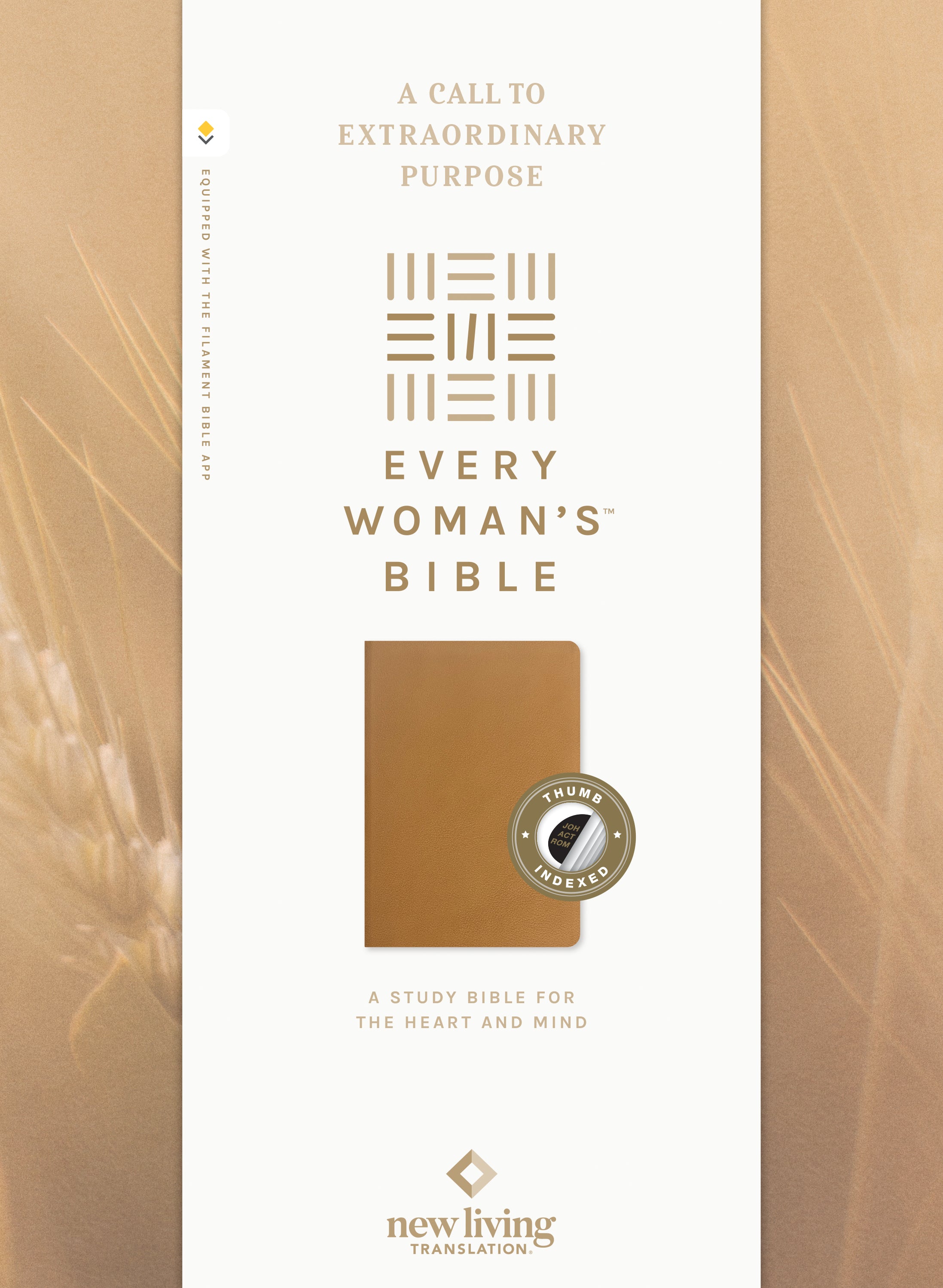 NLT Every Woman’s Bible Filament Enabled Camel Indexed (Red Letter Edition)
