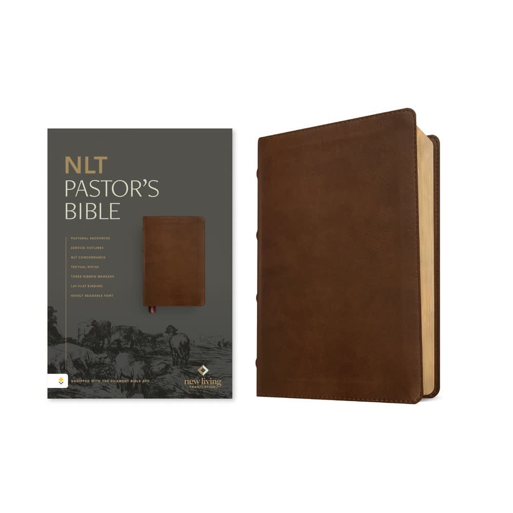 NLT Pastor's Bible Brown (Red Letter Edition)