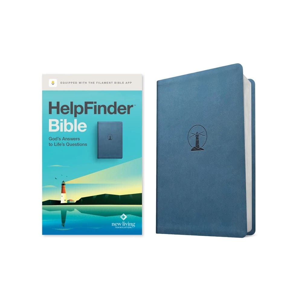 NLT Helpfinder Bible, Filament Enabled Blue (Red Letter Edition)