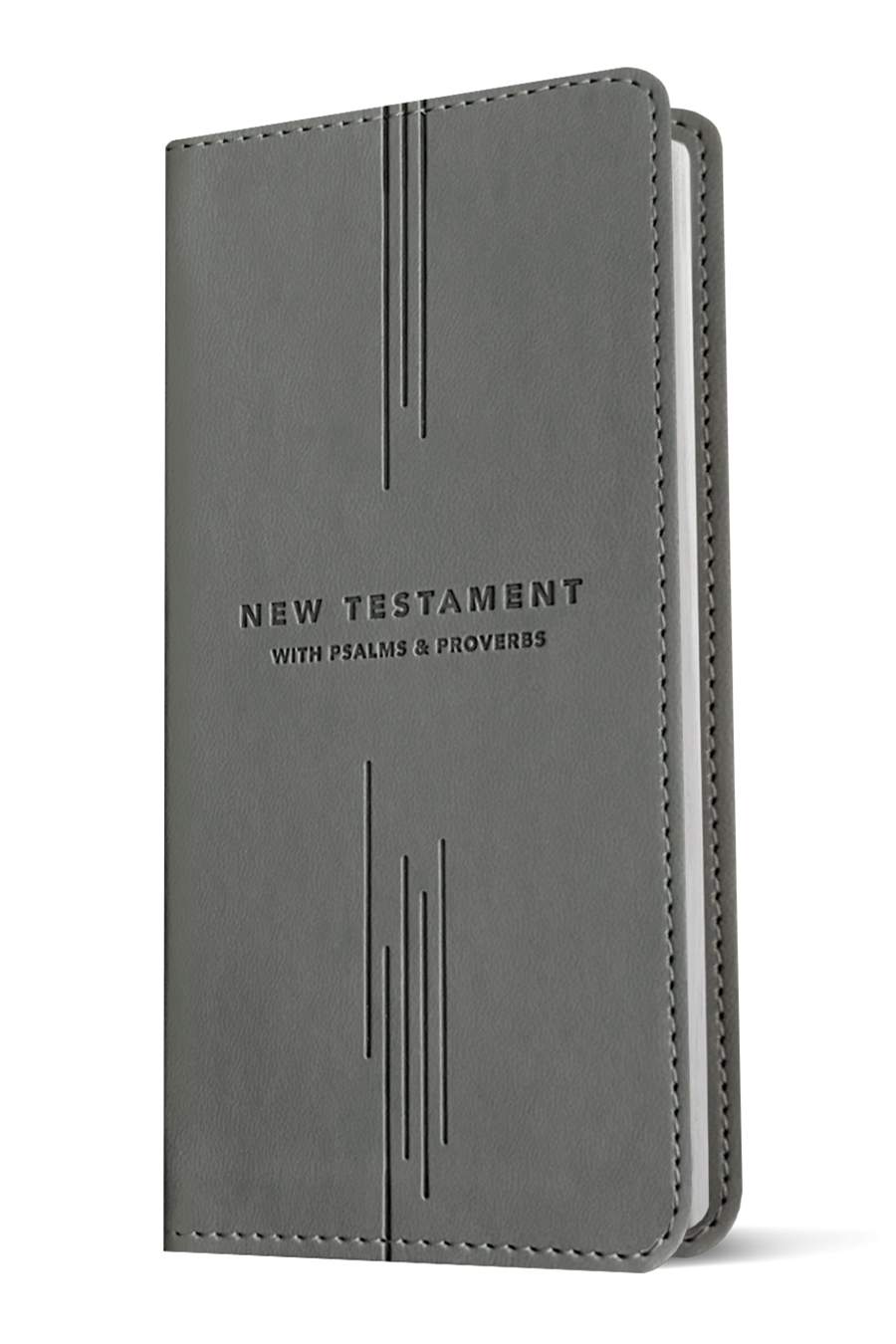 NLT Pocket Thinline New Testament with Psalms and Proverbs Charcoal Cross (Black letter Edition)