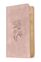 NLT Pocket Thinline Bible Filament Enabled Blush Pink Flowers (Red Letter Edition)