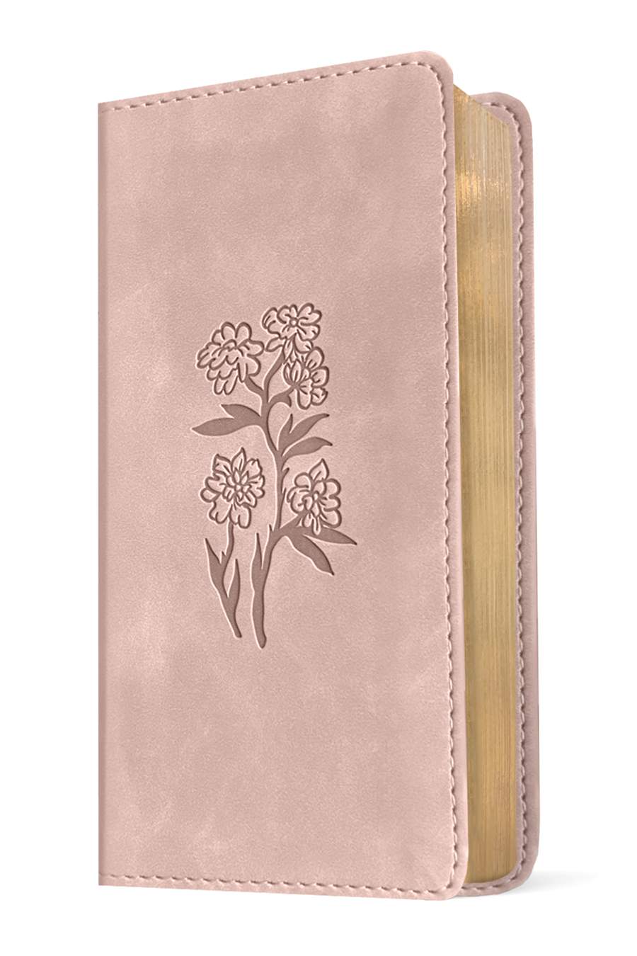 NLT Pocket Thinline Bible Filament Enabled Blush Pink Flowers (Red Letter Edition)
