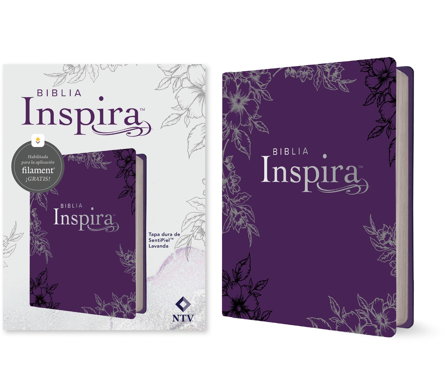 NTV  Biblia Inspira con Filament Lavanda (NTV Bible Inspire with Filament Lavender, Spanish Edition)