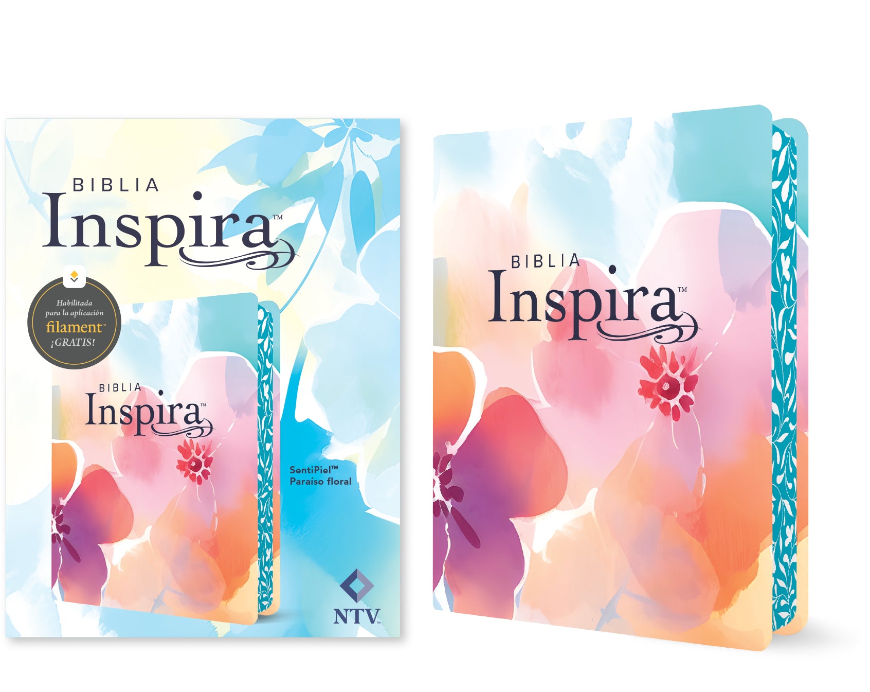 NTV Biblia Inspira con Filament Paraíso Floral (NTV Inspire Bible with Filament Floral Paradise, Spanish Edition)