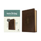 NLT Giant Print Bible Filament-Enabled Rustic Brown Gold Cross (Red Letter Edition)