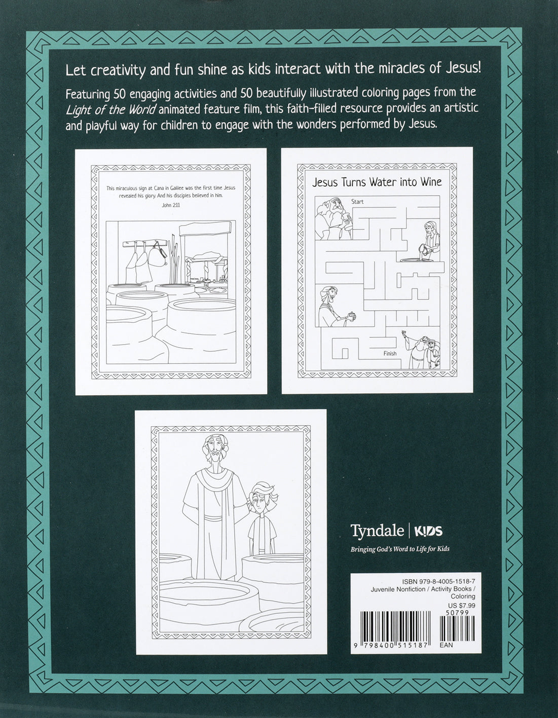 Light of the World: Miracles of Jesus Coloring and Activity Book (Light of the World Film Series)