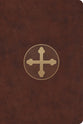 ESV Bible with Creeds and Confessions, Brown (Cross Trefoil Design)