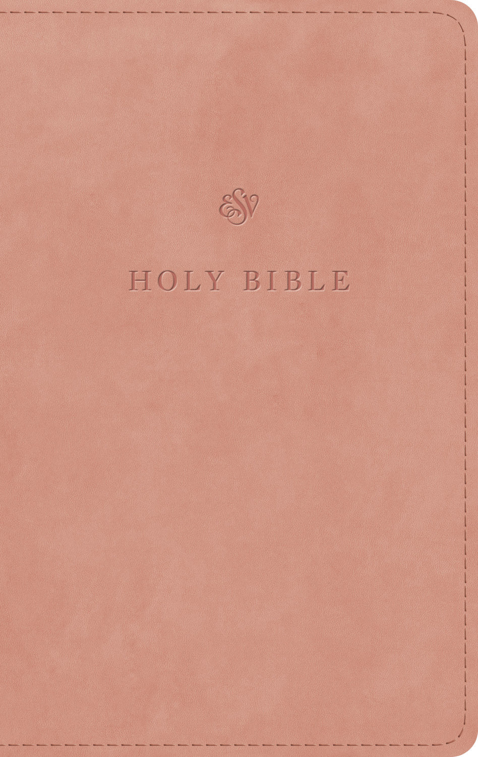 ESV Large Print Personal Size Bible, Blush Rose (Red Letter Edition)