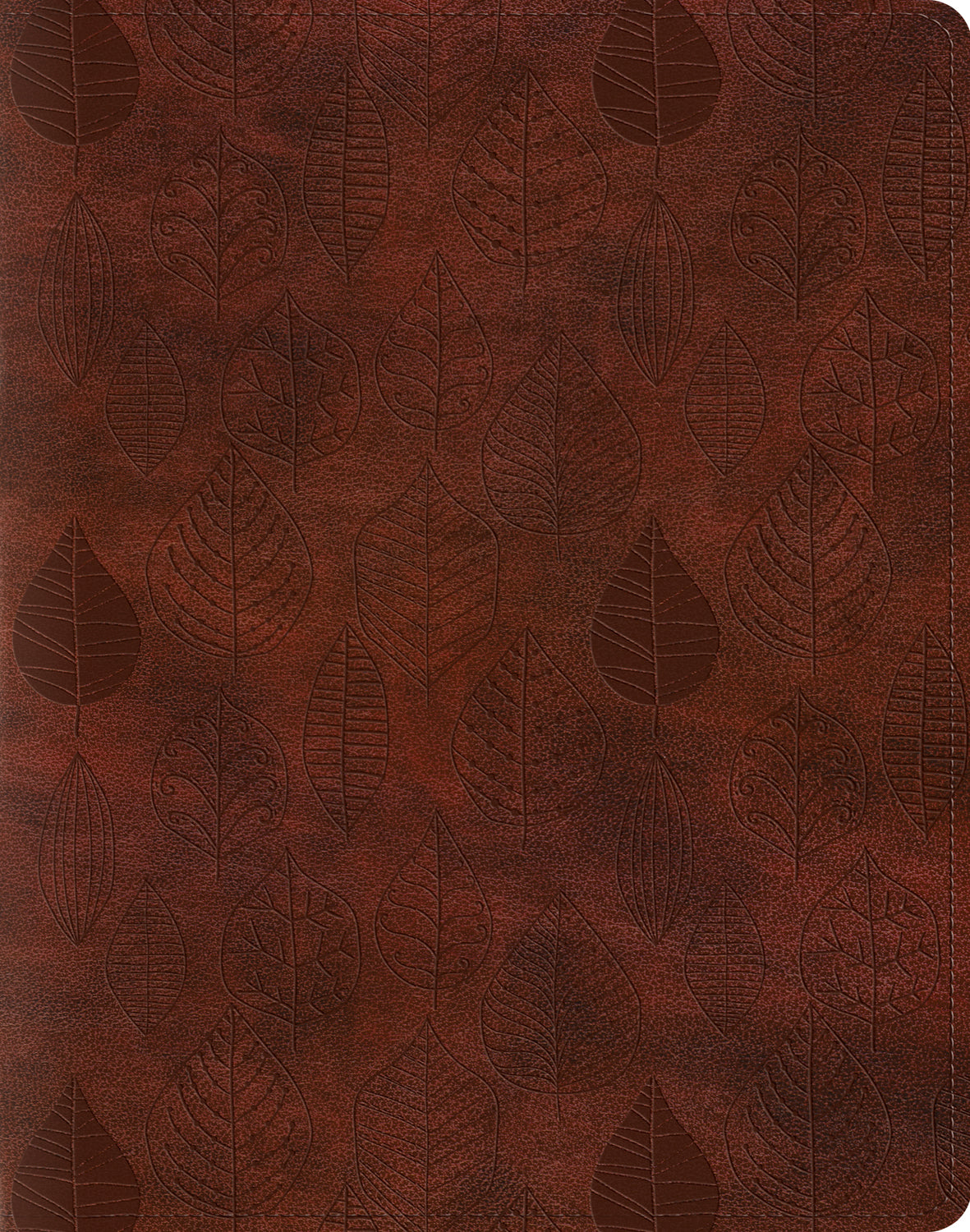 ESV Single Column Journaling Bible (2nd Edition) Chestnut, Leaves Design