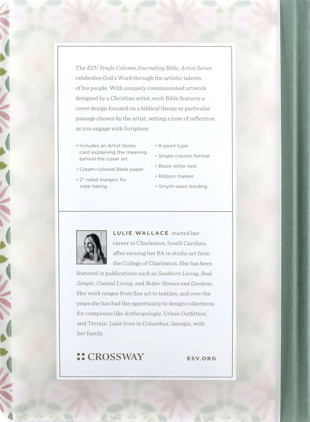 ESV Single Column Journaling Bible (2nd Edition) Artist Series Lulie Wallace, Penelope