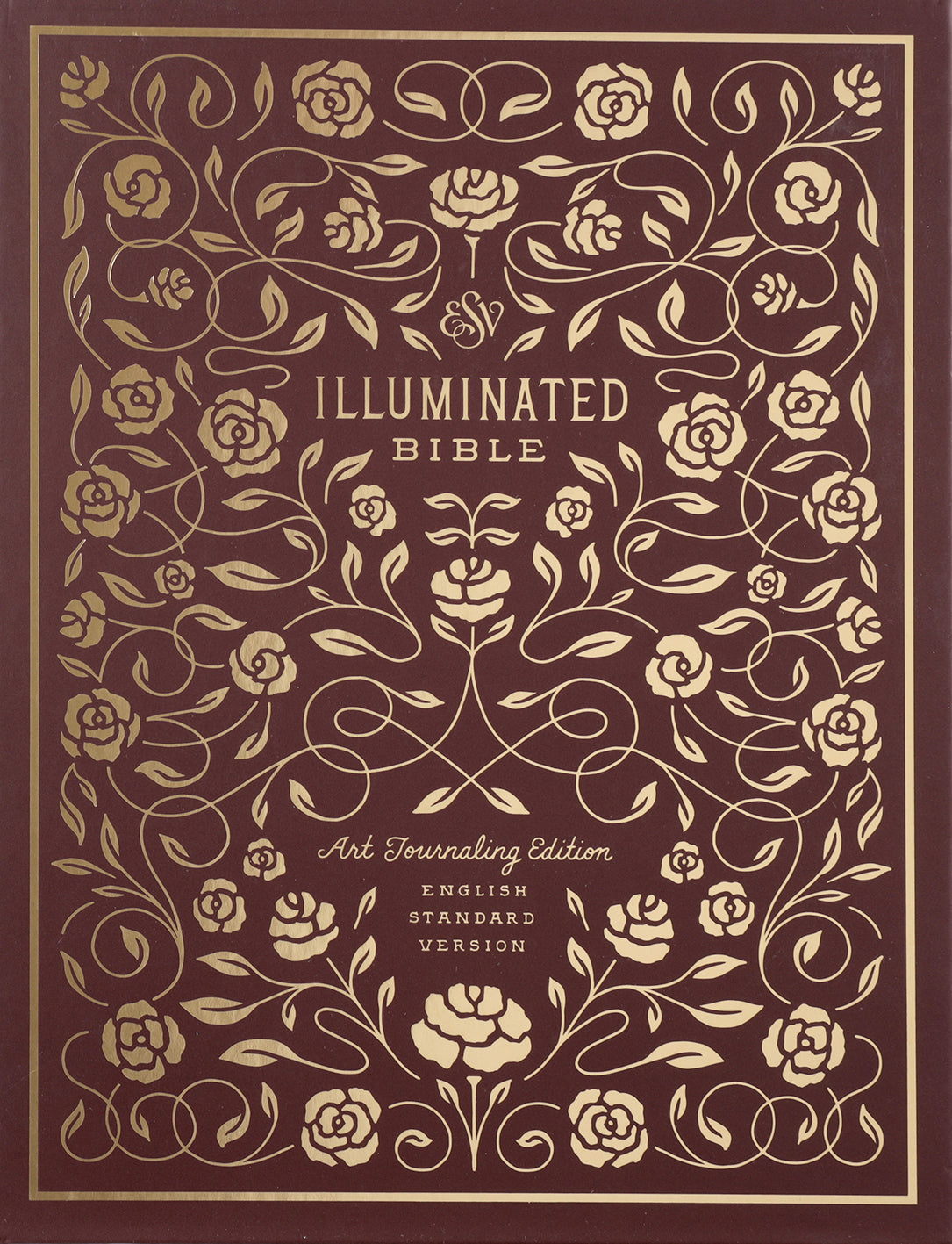 ESV Illuminated Bible, Art Journaling Edition (Nubuck Caramel, 1 Chronicles 16:34 Design)