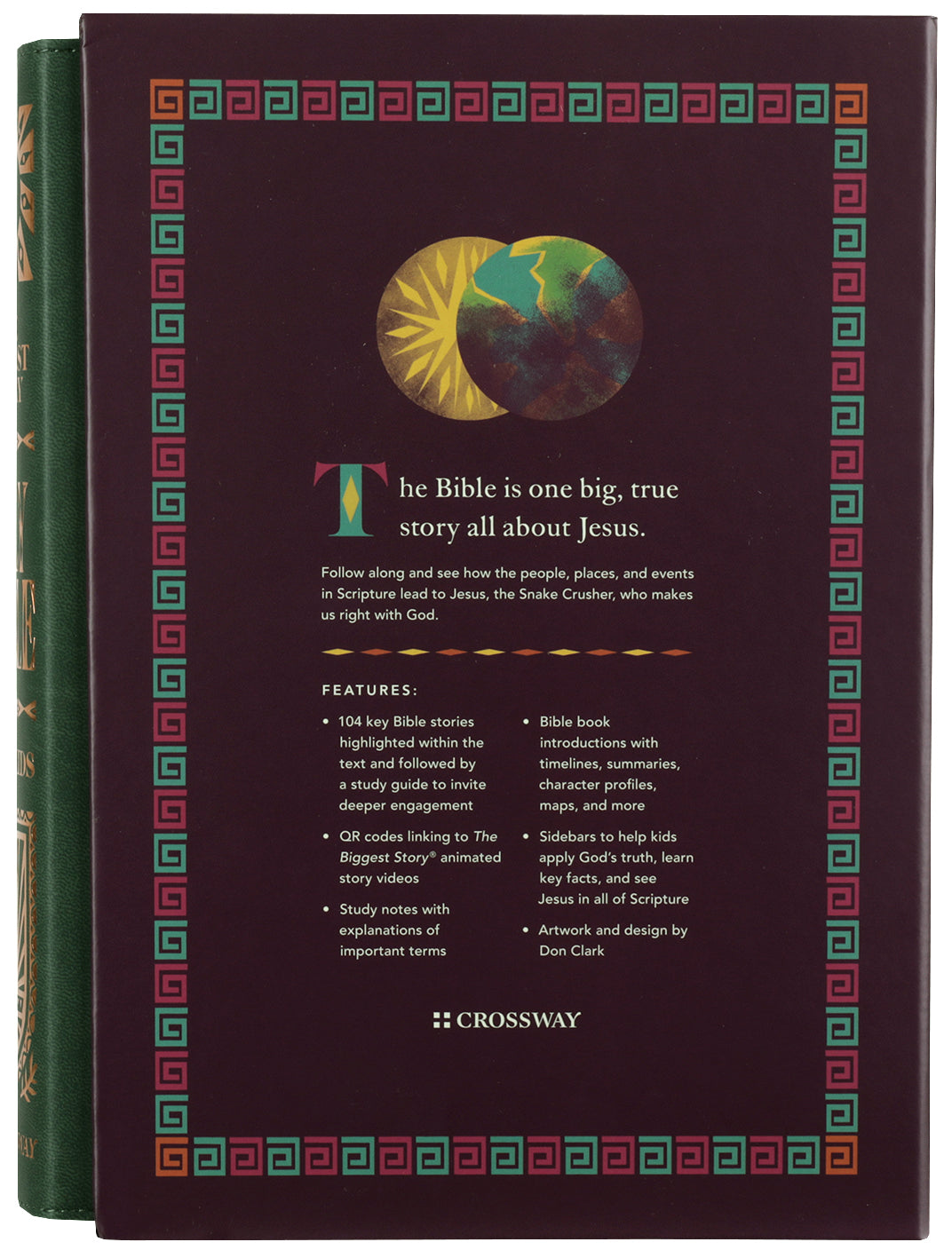 ESV The Biggest Story Holy Bible for Kids Dark Green, Armor Design
