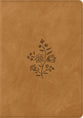 ESV Single Column Journaling Bible Nubuck Caramel (Wildflower Design)