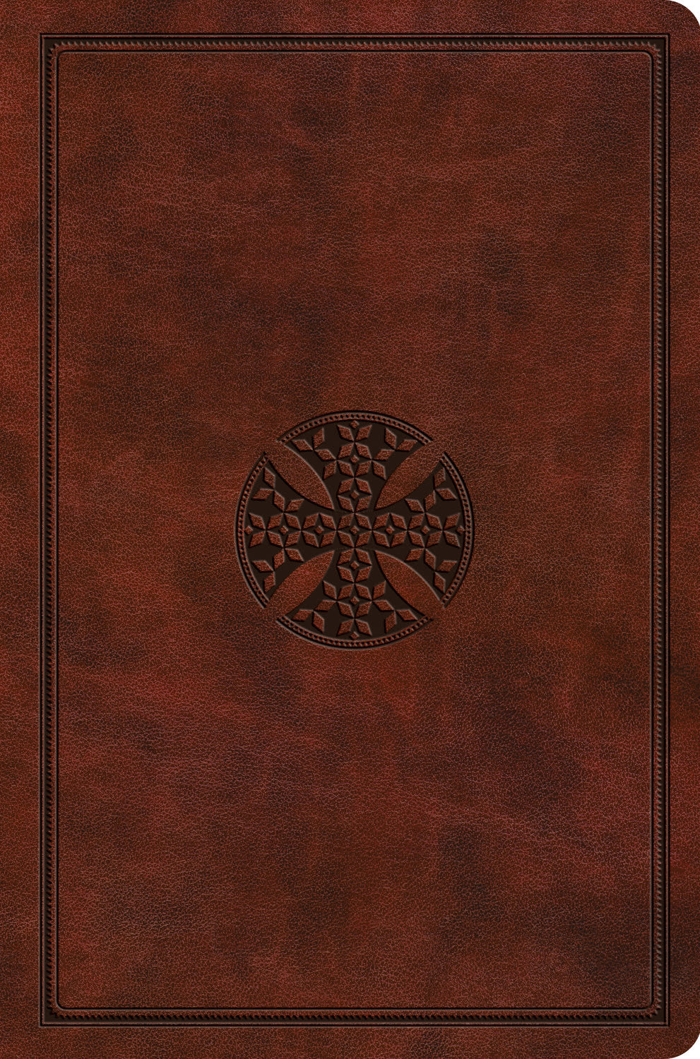 ESV Value Compact Bible Chestnut, Mosaic Cross Design