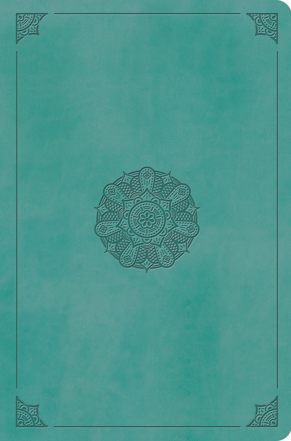 ESV Value Compact Bible Turquoise, Emblem Design (Red Letter Edition)