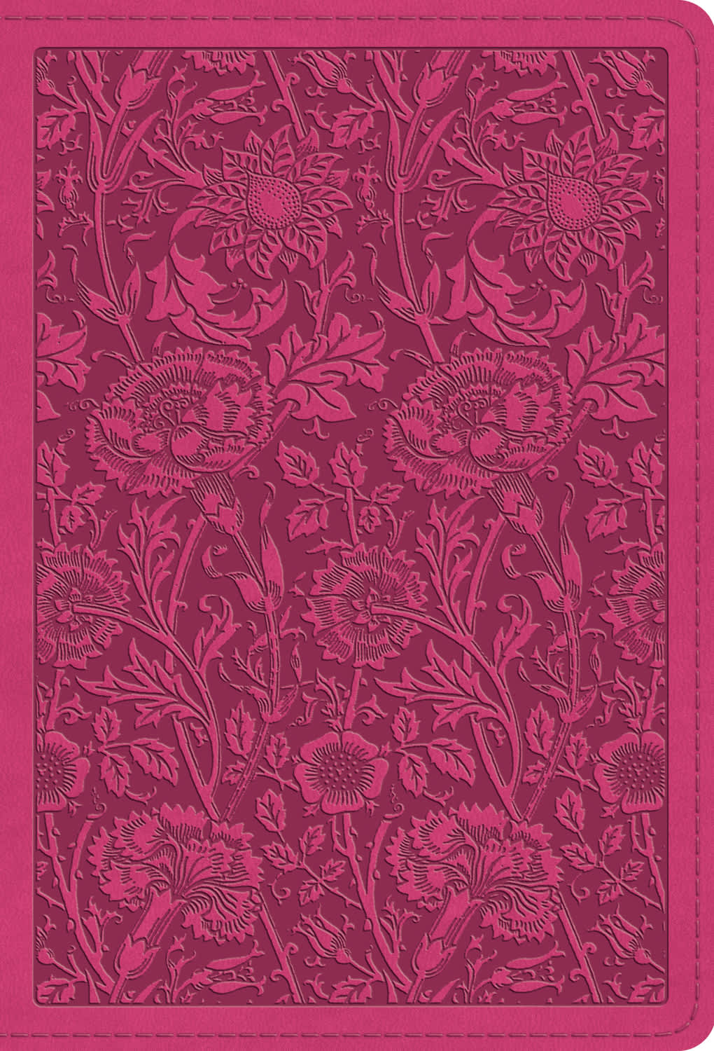 ESV Large Print Compact Bible Berry Floral Design (Red Letter Edition)