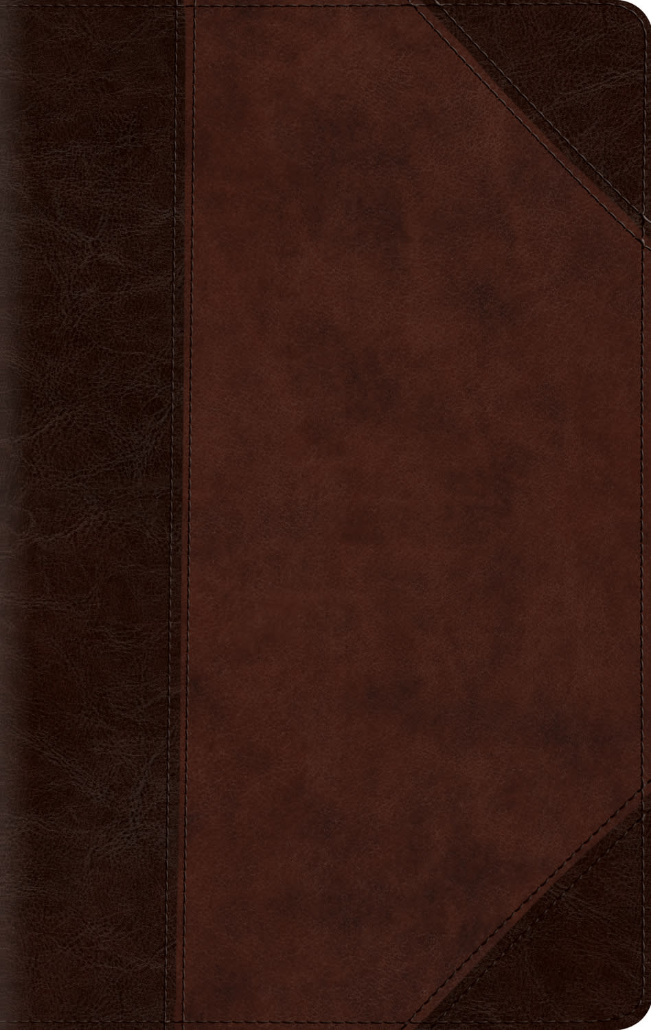 ESV Large Print Compact Bible Brown/Walnut (Red Letter Edition)