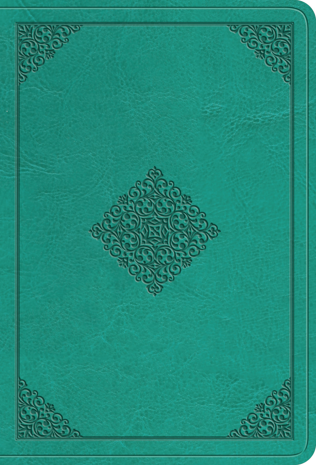 ESV Value Large Print Compact Bible Teal Ornament Design (Black Letter Edition)