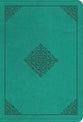 ESV Value Large Print Compact Bible Teal Ornament Design (Black Letter Edition)