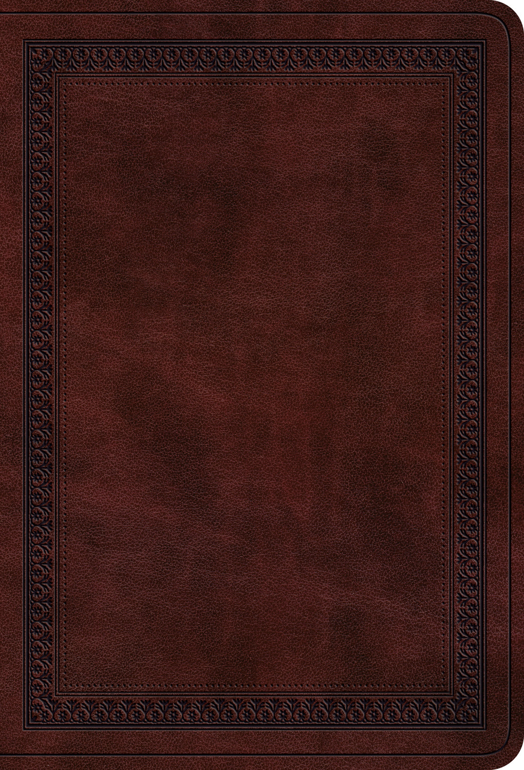 ESV Value Large Print Compact Bible Mahogany Border Design (Black Letter Edition)