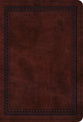 ESV Value Large Print Compact Bible Mahogany Border Design (Black Letter Edition)