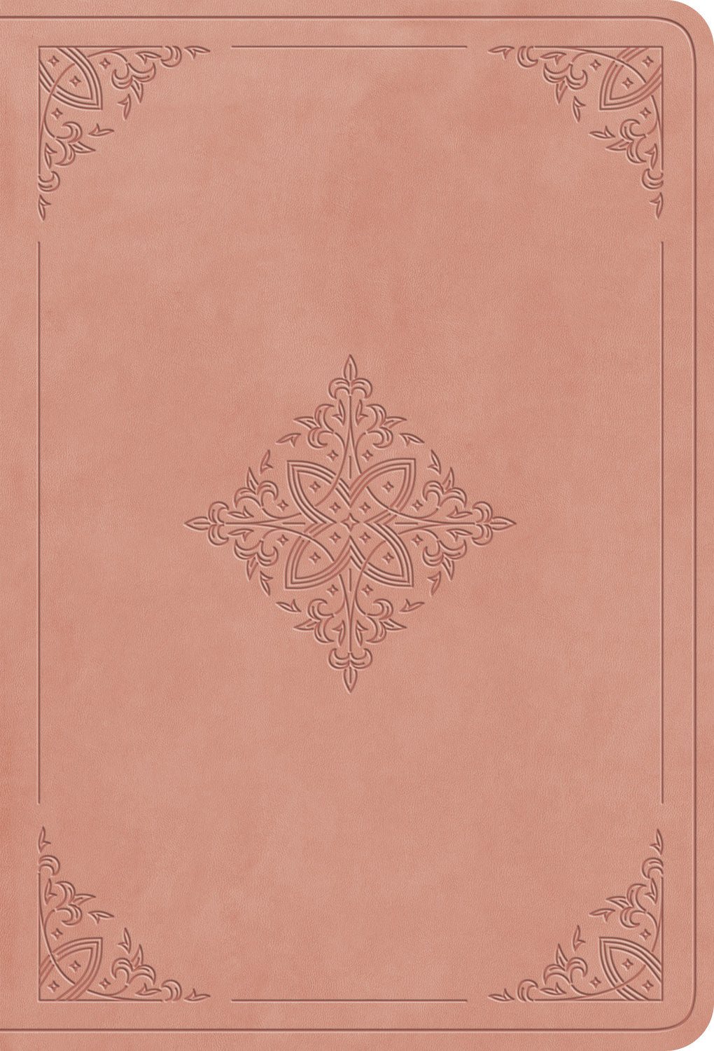 ESV Value Large Print Compact Bible (Blush Rose, Fleur-de-lis Design)
