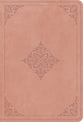 ESV Value Large Print Compact Bible (Blush Rose, Fleur-de-lis Design)