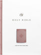 ESV Value Large Print Compact Bible (Blush Rose, Fleur-de-lis Design)