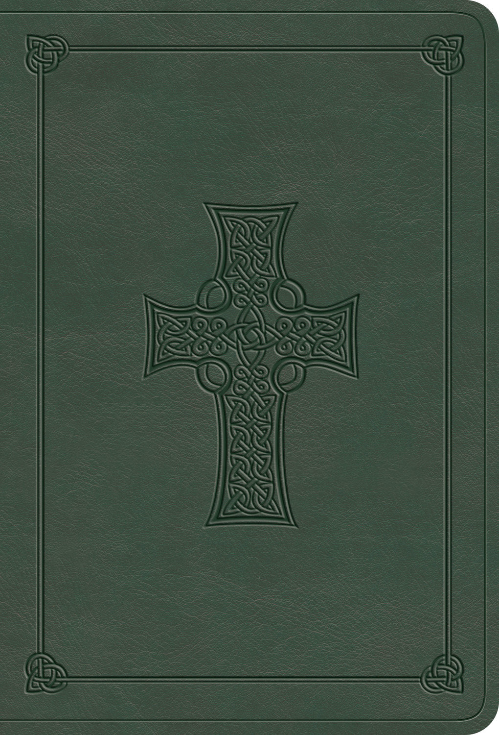ESV Value Large Print Compact Bible (Quiet Forest, Celtic Cross Design)