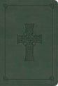 ESV Value Large Print Compact Bible (Quiet Forest, Celtic Cross Design)