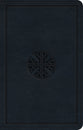 ESV Premium Gift Bible Navy Mosaic Cross Design (Black Letter Edition)