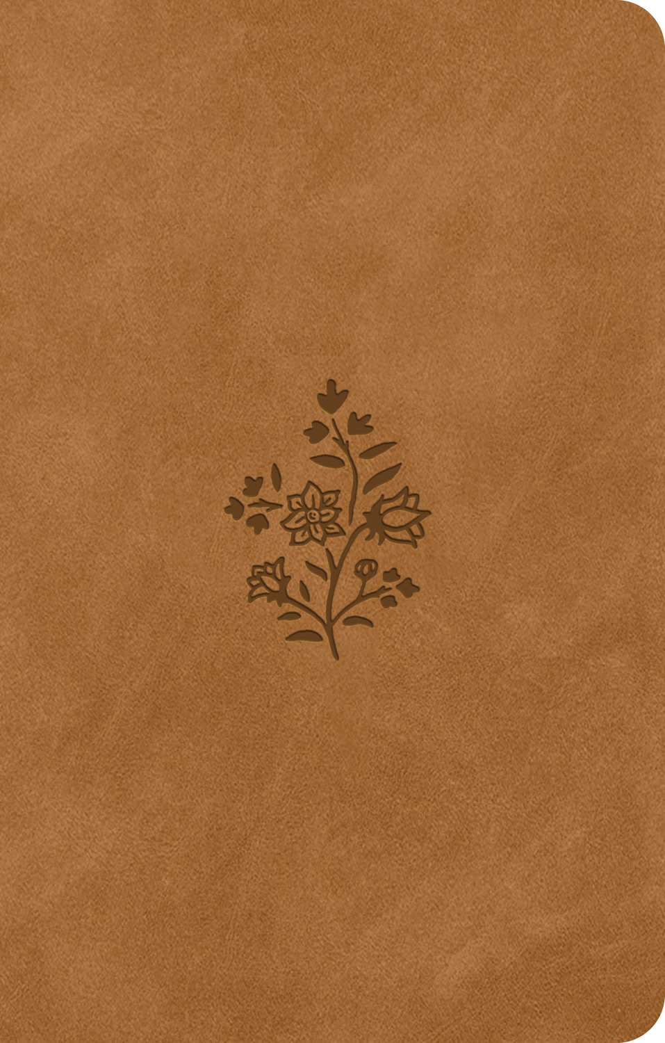 ESV Premium Gift Bible Nubuck Caramel, Wildflower Design