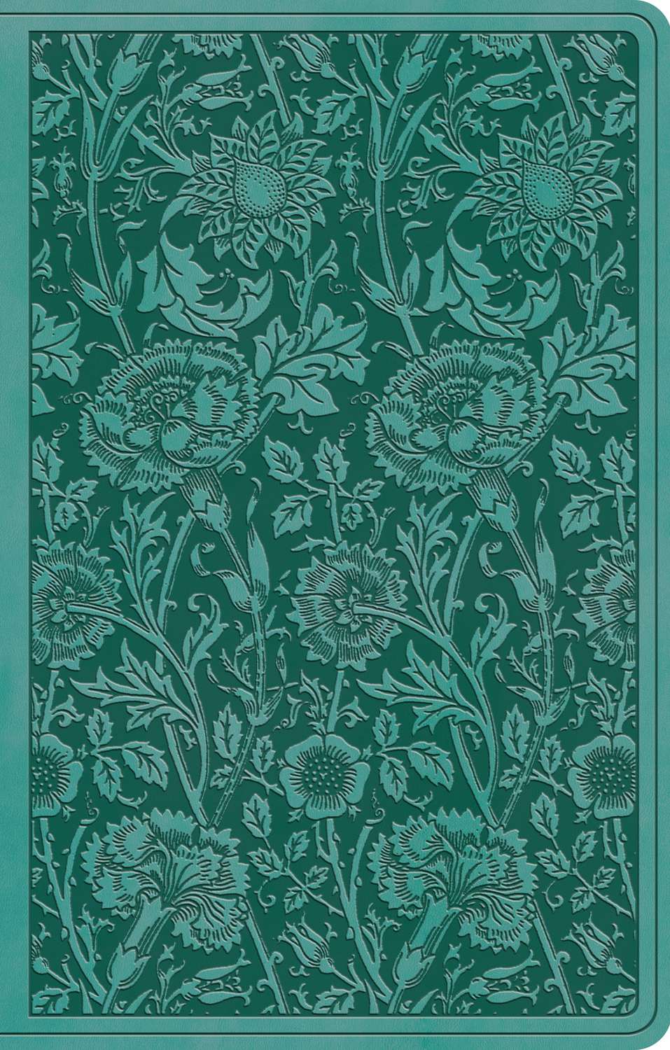 ESV Premium Gift Bible Teal Floral Design (Black Letter Edition)