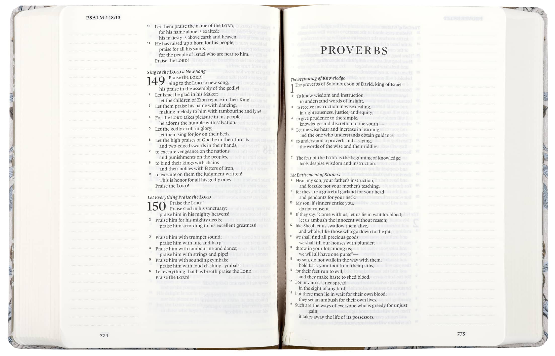 ESV Single Column Journaling Bible Large Print, Artist Series (Katherine)