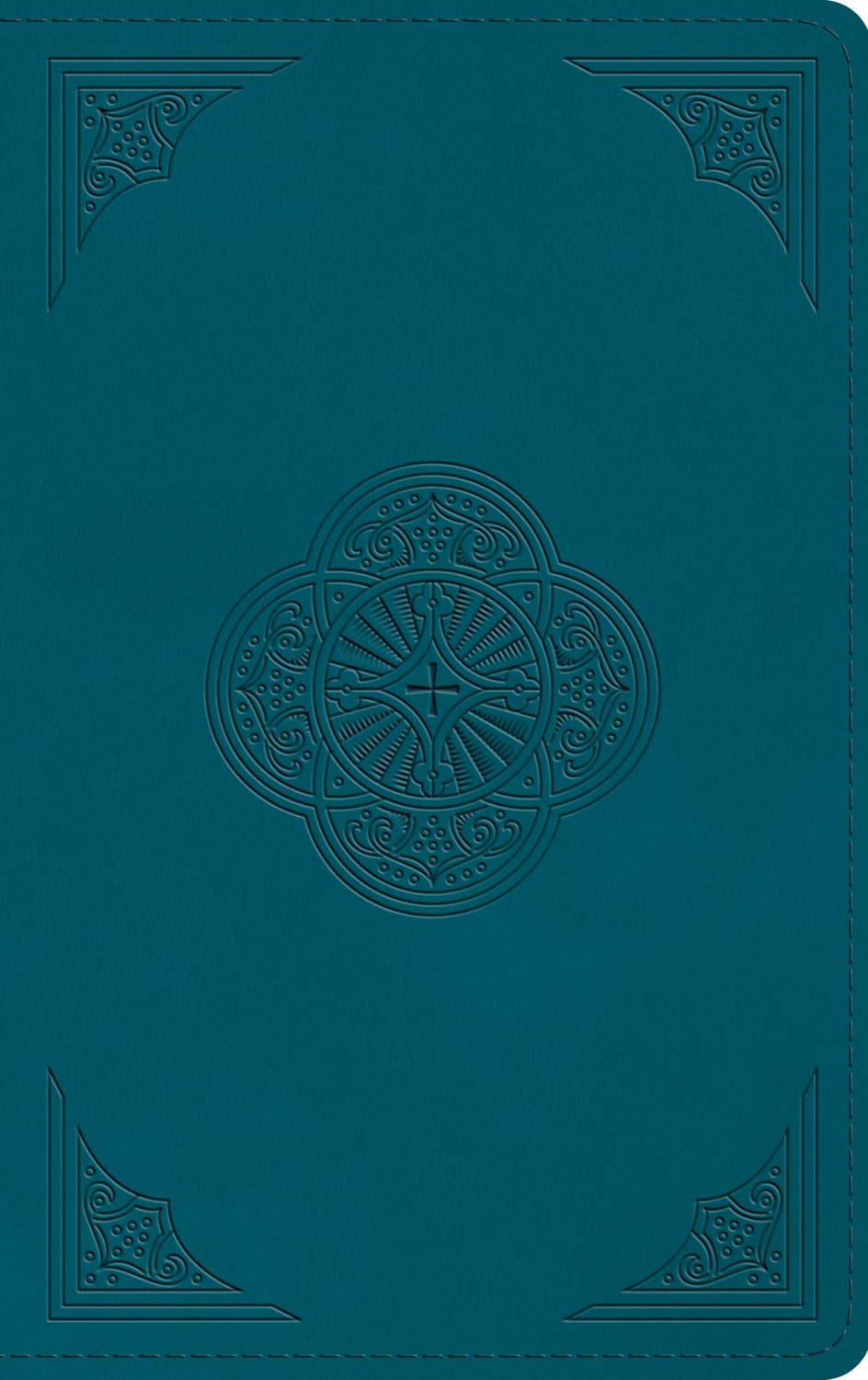 ESV Thinline Bible Deep Teal Rotunda Design (Red Letter Edition)
