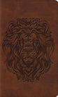ESV Thinline Bible Brown Royal Lion Design (Red Letter Edition)