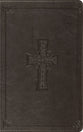 ESV Thinline Bible Charcoal Celtic Cross Design (Red Letter Edition)