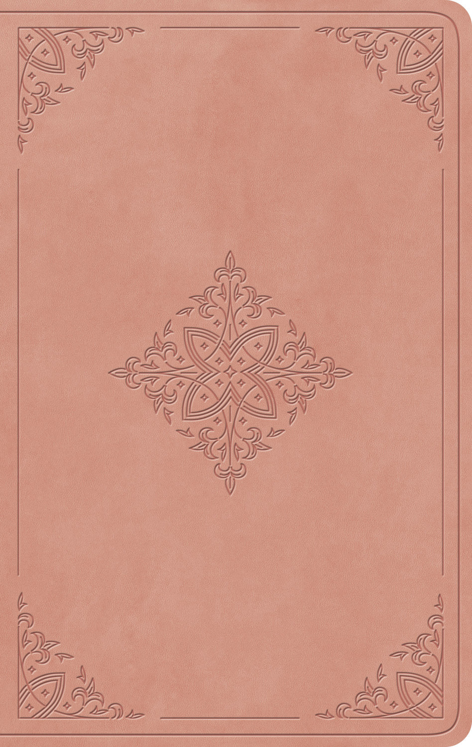 ESV Giant Print Value Personal Size Bible Blush Rose Fleur-de-lis Design (Red Letter Edition)