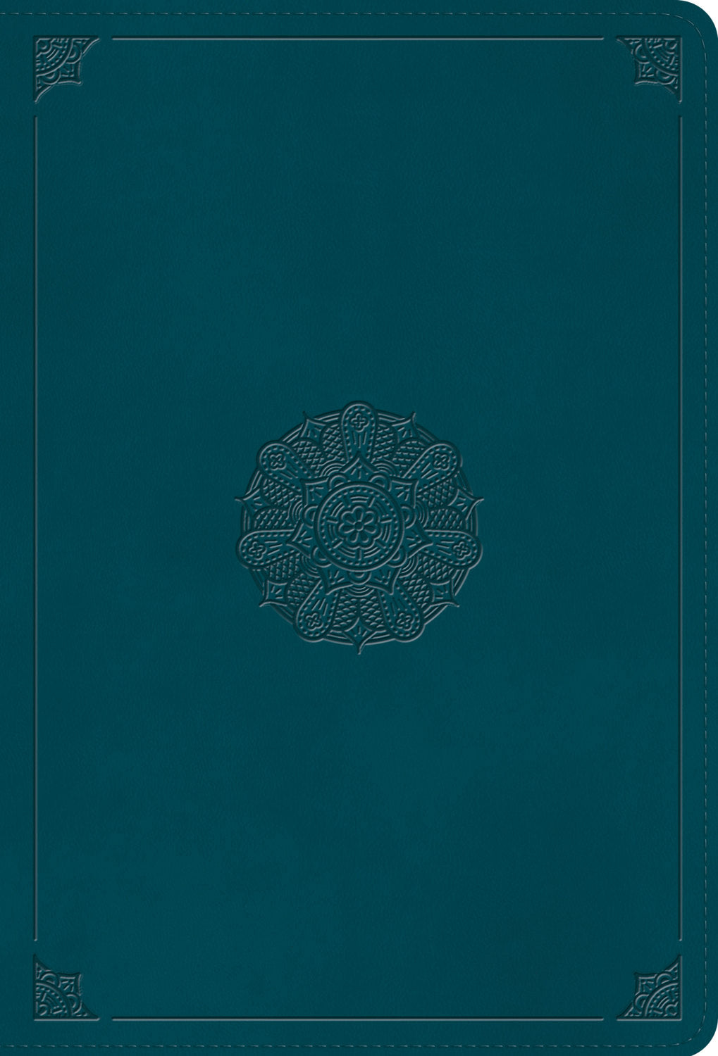 ESV Giant Print Thinline Bible Teal Emblem Design (Red Letter Edition)